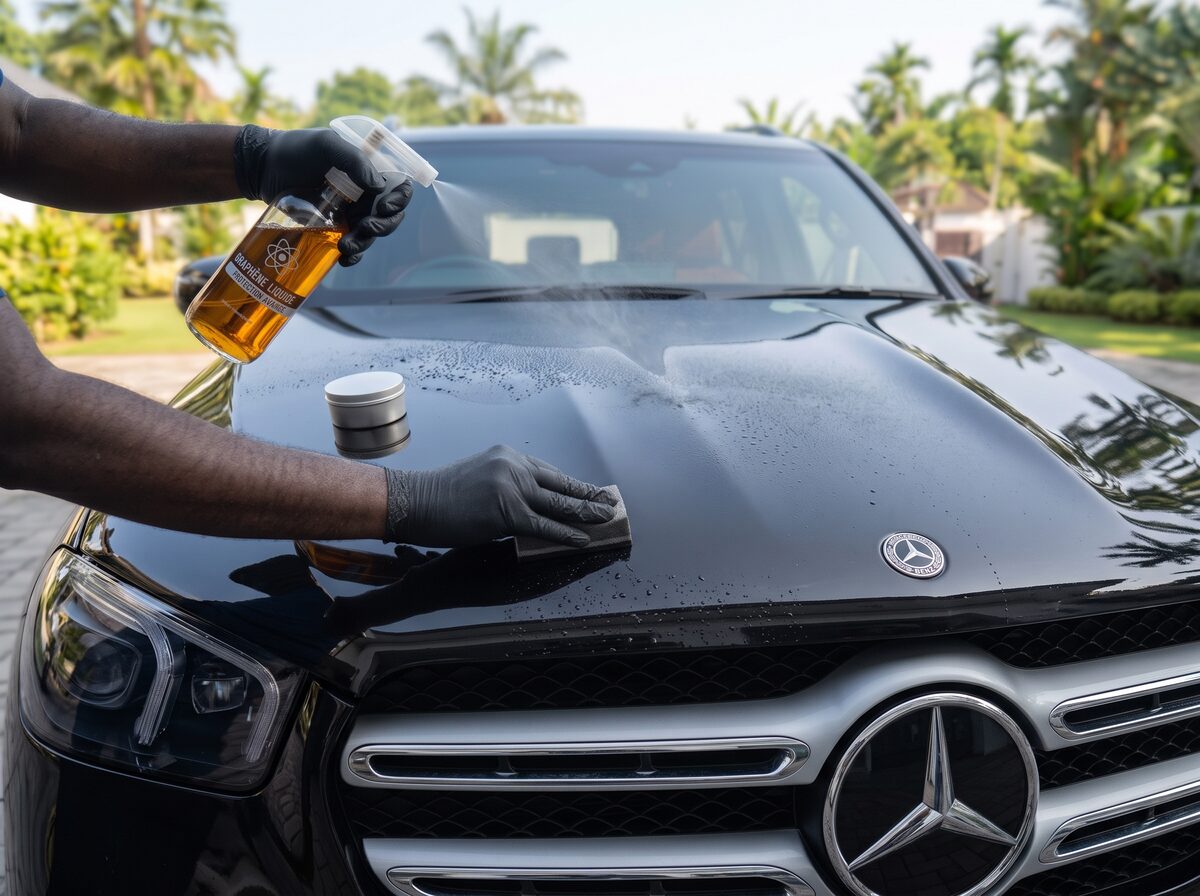 Application de graphène liquide sur un Mercedes GLE